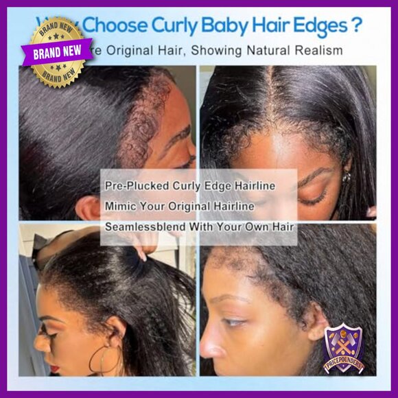 13x6 HD Lace Front Wig 250% Density Kinky Straight Human Hair 24 Inch main image 6